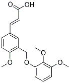 (2E)-3-(3-[(2,3-DIMETHOXYPHENOXY)METHYL]-4-METHOXYPHENYL)-2-PROPENOIC ACID Struktur