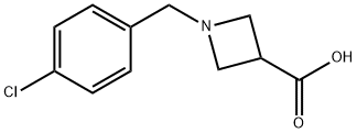 1-(4-CHLORO-BENZYL)-AZETIDINE-3-CARBOXYLIC ACID Struktur