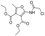 DIETHYL 2-[(CHLOROACETYL)AMINO]-5-METHYLFURAN-3,4-DICARBOXYLATE Struktur