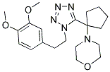 4-(1-(1-(3,4-DIMETHOXYPHENETHYL)-1H-TETRAZOL-5-YL)CYCLOPENTYL)MORPHOLINE Struktur