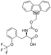 (R)-2-(9H-FLUOREN-9-YLMETHOXYCARBONYLAMINO)-3-(2-TRIFLUOROMETHOXY-PHENYL)-PROPIONIC ACID Struktur