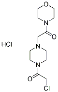 4-[[4-(CHLOROACETYL)PIPERAZIN-1-YL]ACETYL]MORPHOLINE HYDROCHLORIDE Struktur