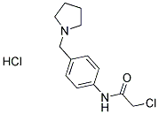 2-CHLORO-N-[4-(PYRROLIDIN-1-YLMETHYL)PHENYL]ACETAMIDE HYDROCHLORIDE Struktur