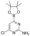 6-CHLORO-2-AMINOPYRIMIDINE-4-BORONIC ACID PINACOL ESTER Struktur