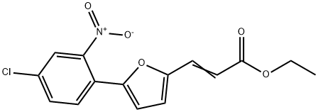 3-[5-(4-CHLORO-2-NITRO-PHENYL)-FURAN-2-YL]-ACRYLIC ACID ETHYL ESTER Struktur