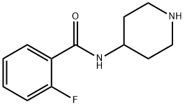 2-FLUORO-N-PIPERIDIN-4-YL-BENZAMIDE Struktur