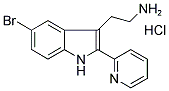 2-(5-BROMO-2-PYRIDIN-2-YL-1H-INDOL-3-YL)-ETHYLAMINE MONOHYDROCHLORIDE Struktur