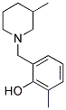 2-METHYL-6-(3-METHYL-PIPERIDIN-1-YLMETHYL)-PHENOL Struktur