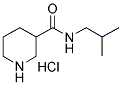 RAC PIPERIDINE-3-CARBOXYLIC ACID 2-METHYLPROPYLAMIDE HCL Struktur