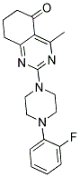 2-[4-(2-FLUOROPHENYL)PIPERAZIN-1-YL]-4-METHYL-7,8-DIHYDROQUINAZOLIN-5(6H)-ONE Struktur