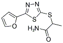 2-([5-(2-FURYL)-1,3,4-THIADIAZOL-2-YL]SULFANYL)PROPANAMIDE Struktur