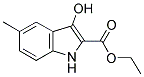 5-METHYL-3-HYDROXY-1H-INDOLE-2-CARBOXYLIC ACID ETHYL ESTER Struktur