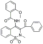 N-(3-BENZOYL-2-METHYL-1,1-DIOXO-1,2-DIHYDRO-1LAMBDA~6~,2-BENZOTHIAZIN-4-YL)-2-METHOXYBENZAMIDE Struktur