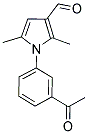 1-(3-ACETYLPHENYL)-2,5-DIMETHYL-1H-PYRROLE-3-CARBALDEHYDE Struktur