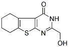 2-(HYDROXYMETHYL)-5,6,7,8-TETRAHYDRO[1]BENZOTHIENO[2,3-D]PYRIMIDIN-4(3H)-ONE Struktur