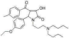 1-(3-(DIBUTYLAMINO)PROPYL)-5-(4-ETHOXYPHENYL)-3-HYDROXY-4-(4-METHYLBENZOYL)-1H-PYRROL-2(5H)-ONE Struktur