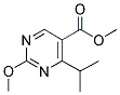 METHYL-2-METHOXY-4-ISOPROPYLPYRIMIDINE-5-CARBOXYLATE Struktur