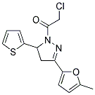 1-(CHLOROACETYL)-3-(5-METHYL-2-FURYL)-5-THIEN-2-YL-4,5-DIHYDRO-1H-PYRAZOLE Struktur