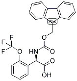 (R)-[(9H-FLUOREN-9-YLMETHOXYCARBONYLAMINO)]-(2-TRIFLUOROMETHOXY-PHENYL)-ACETIC ACID Struktur