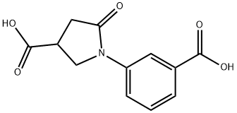 1-(3-CARBOXY-PHENYL)-5-OXO-PYRROLIDINE-3-CARBOXYLIC ACID Struktur