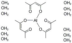 ALUMINUM 2,4-PENTANEDIONATE, DODECAHYDRATE Struktur