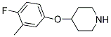 4-(4-FLUORO-3-METHYLPHENOXY)PIPERIDINE Struktur