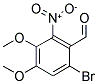 6-BROMO-3,4-DIMETHOXY-2-NITRO-BENZALDEHYDE Struktur