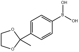 4-(2-METHYL-1,3-DIOXOLAN-2-YL)PHENYLBORONIC ACID Struktur