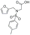 [(2-FURYLMETHYL)[(4-METHYLPHENYL)SULFONYL]AMINO]ACETIC ACID Struktur