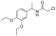 2-CHLORO-N-[1-(3,4-DIETHOXYPHENYL)ETHYL]ACETAMIDE Struktur