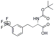 (S)-2-TERT-BUTOXYCARBONYLAMINO-4-(3-TRIFLUOROMETHYL-PHENYL)-BUTYRIC ACID Struktur