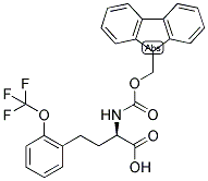 (R)-2-(9H-FLUOREN-9-YLMETHOXYCARBONYLAMINO)-4-(2-TRIFLUOROMETHOXY-PHENYL)-BUTYRIC ACID Struktur