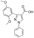 3-(2,5-DIMETHOXYPHENYL)-1-PHENYL-1H-PYRAZOLE-4-CARBOXYLIC ACID Struktur