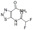 5-[(DIFLUOROACETYL)AMINO]-1,2,3-THIADIAZOLE-4-CARBOXAMIDE Struktur