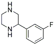 2-(3-FLUORO-PHENYL)-PIPERAZINE Struktur