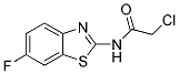 2-CHLORO-N-(6-FLUORO-1,3-BENZOTHIAZOL-2-YL)ACETAMIDE Struktur