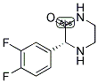 (R)-3-(3,4-DIFLUORO-PHENYL)-PIPERAZIN-2-ONE Struktur