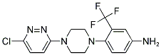 4-[4-(6-CHLOROPYRIDAZIN-3-YL)PIPERAZIN-1-YL]-3-(TRIFLUOROMETHYL)ANILINE Struktur