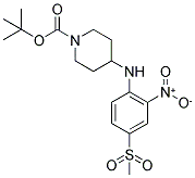 1-BOC-4-[4-(METHYLSULFONYL)-2-NITROPHENYL]PIPERIDIN-4-AMINE Struktur