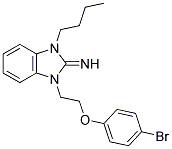 1-[2-(4-BROMOPHENOXY)ETHYL]-3-BUTYL-1,3-DIHYDRO-2H-BENZIMIDAZOL-2-IMINE Struktur