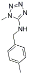 1-METHYL-N-(4-METHYLBENZYL)-1H-TETRAZOL-5-AMINE Struktur