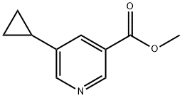 METHYL 5-CYCLOPROPYLNICOTINATE Struktur