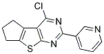 4-CHLORO-2-PYRIDIN-3-YL-6,7-DIHYDRO-5H-CYCLOPENTA[4,5]THIENO[2,3-D]PYRIMIDINE Struktur