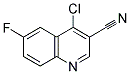 4-CHLORO-6-FLUORO-QUINOLINE-3-CARBONITRILE Struktur