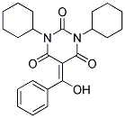 1,3-DICYCLOHEXYL-5-(HYDROXY(PHENYL)METHYLENE)PYRIMIDINE-2,4,6(1H,3H,5H)-TRIONE Struktur