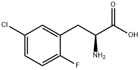 5-CHLORO-2-FLUORO-DL-PHENYLALANINE Struktur