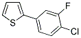 2-(4-CHLORO-3-FLUOROPHENYL)THIOPHENE Struktur