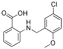 2-((5-CHLORO-2-METHOXYBENZYL)AMINO)BENZOIC ACID Struktur