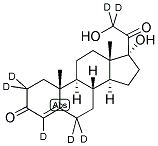 4-PREGNENE-17ALPHA,21-DIOL-3,20-DIONE-21,21-D7 Struktur