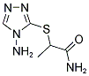 2-[(4-AMINO-4H-1,2,4-TRIAZOL-3-YL)SULFANYL]PROPANAMIDE Struktur